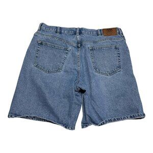 Y2K Baggy Route 66 Light‎ Wash Jean Shorts Men’s 38